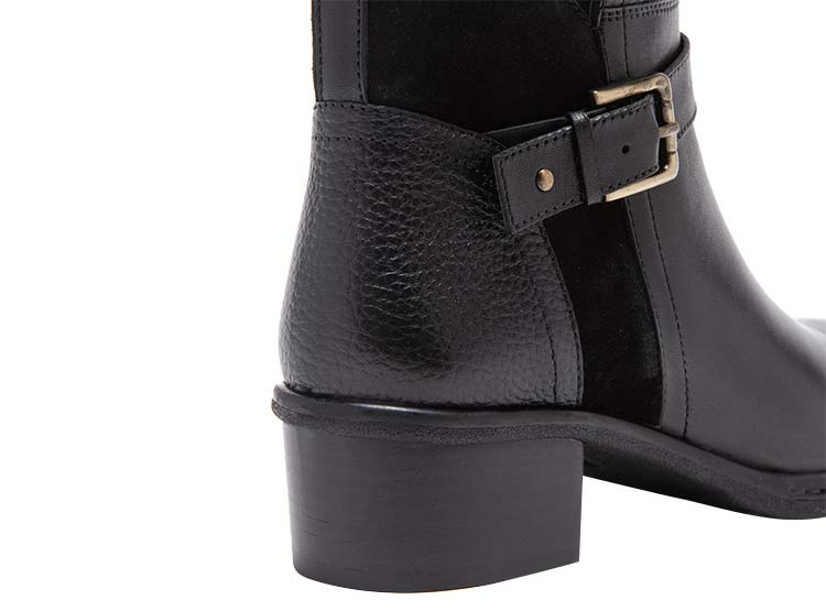 BOTINES MUJER GACEL CUERO NEGRO FABIANA