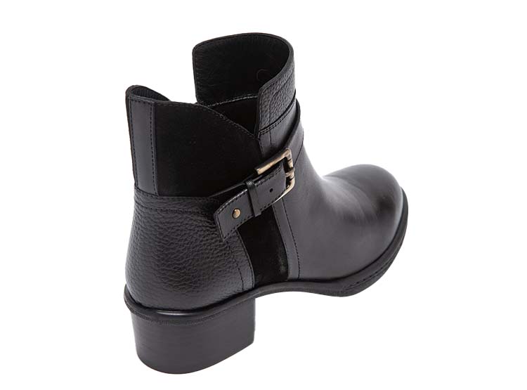 BOTINES MUJER GACEL CUERO NEGRO FABIANA