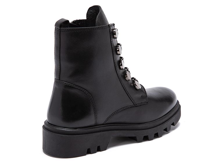 BOTINES MUJER GACEL CUERO NEGRO LORETO