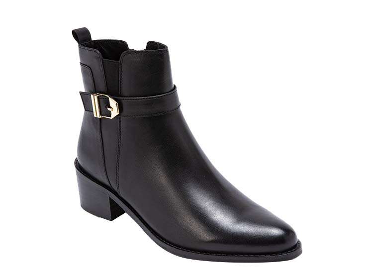 BOTINES MUJER GACEL CUERO NEGRO MONTANA
