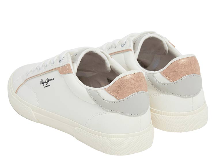 ZAPATILLAS MUJER PEPE JEANS BLANCO LONDON KENTON MIX zapatillas-mujer-pepe-jeans-blanco-london-kenton-mix