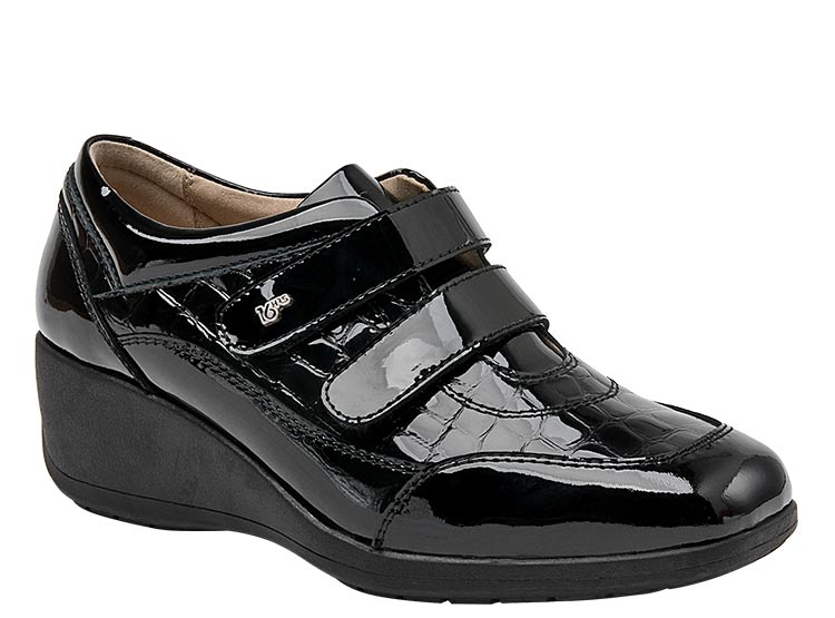 ZAPATOS CUERO MUJER 16 HRS NEGRO K017 - 2