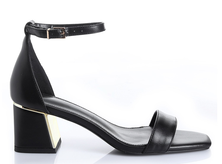 SANDALIAS MUJER VIA UNO NEGRO 22532604 - 1