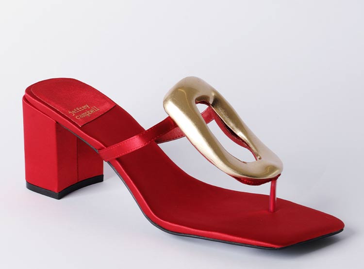 SANDALIAS MUJER JEFFREY CAMPBELL ROJO JC-1131-3-3 - 3