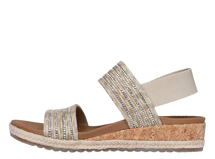 SANDALIAS MUJER SKECHERS BEIGE BREEZIE - 3