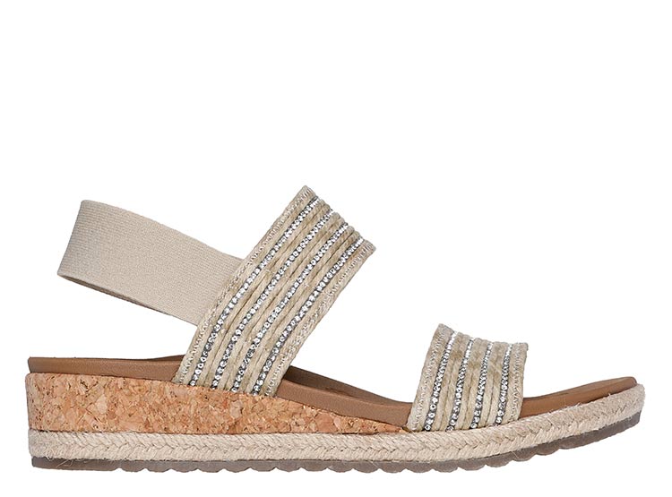 SANDALIAS MUJER SKECHERS BEIGE BREEZIE - 1