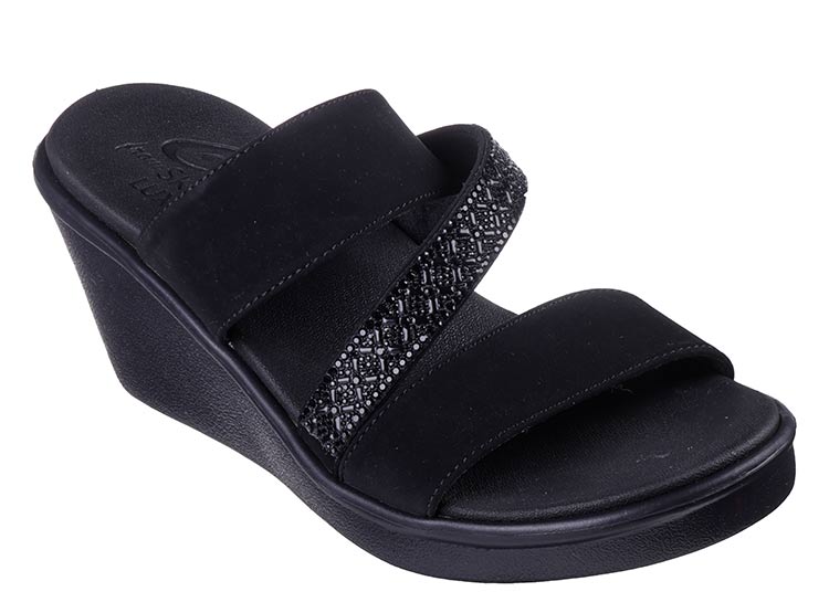 SANDALIAS MUJER SKECHERS NEGRO RUMBLE ON - 1