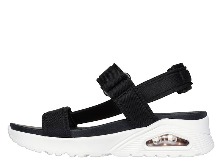 SANDALIAS MUJER SKECHERS NEGRO UNO - 3