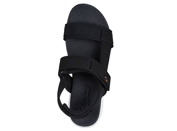 SANDALIAS MUJER SKECHERS NEGRO UNO - 4