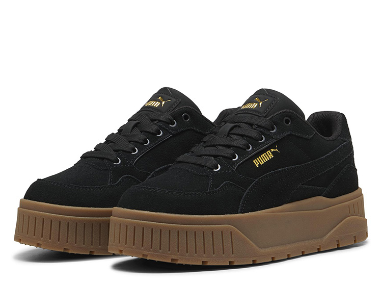 ZAPATILLAS MUJER PUMA CASUAL NEGRO KARMEN II IDOL SD CUERO - 3