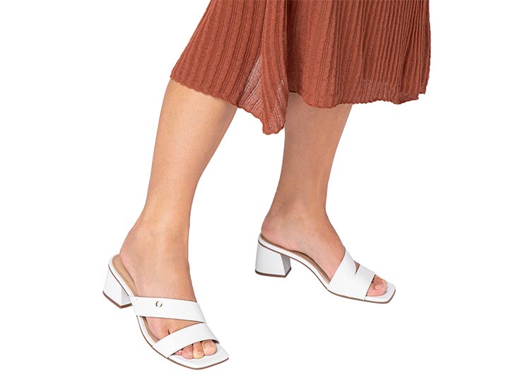 SANDALIAS CUERO MUJER GACEL BLANCO SONIA - 2