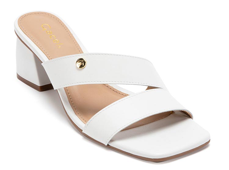 SANDALIAS CUERO MUJER GACEL BLANCO SONIA - 3