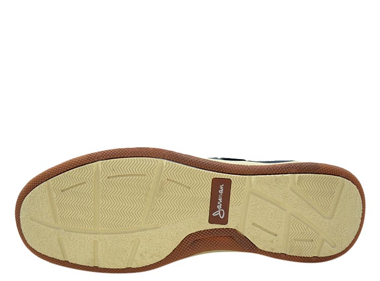 MOCASINES CUERO HOMBRE JARMAN AZUL MARINO - 3