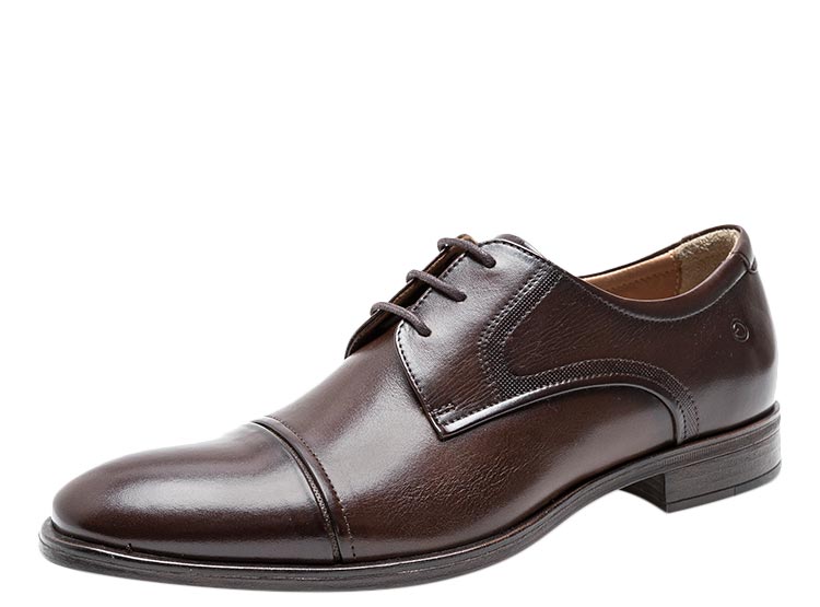 ZAPATOS CUERO HOMBRE DEMOCRATA CHOCOLATE MADISON HI-SOFT - 2