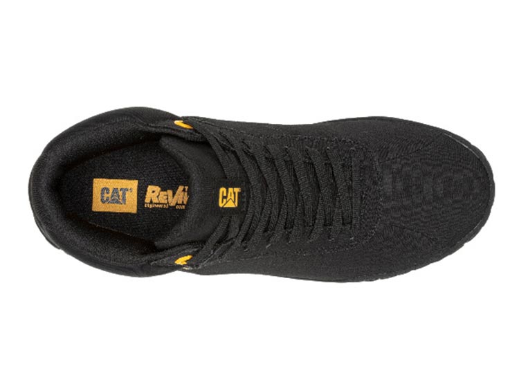 ZAPATILLAS HOMBRE CAT URBANAS NEGRO HEX MID CANVAS - 4