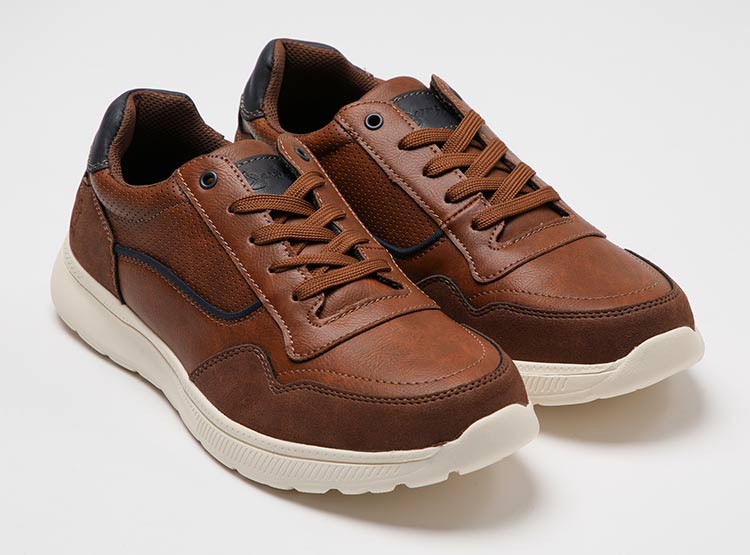 ZAPATILLAS CUERO HOMBRE JARMAN CAFE HS23348 - 2