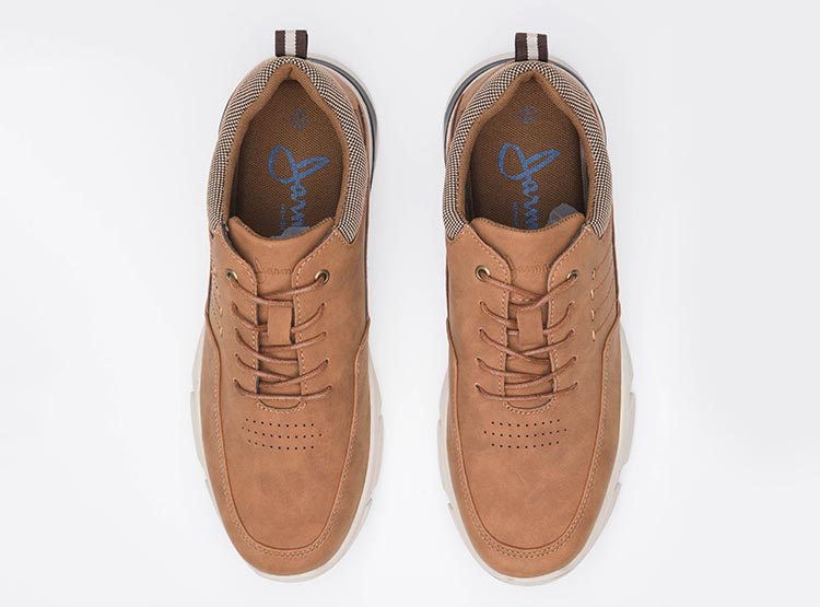 ZAPATILLAS CUERO HOMBRE JARMAN CAMEL LJ2101298 - 4