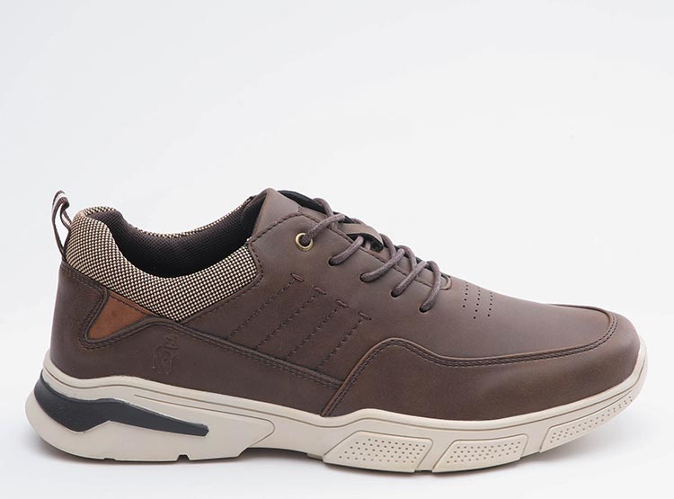 ZAPATILLAS CUERO HOMBRE JARMAN CHOCOLATE LJ2101298 - 1