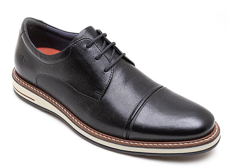 ZAPATOS CUERO HOMBRE DEMOCRATA NEGRO OLIVER - 2