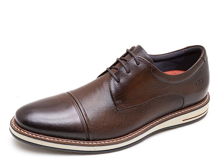 ZAPATOS CUERO HOMBRE DEMOCRATA CHOCOLATE OLIVER - 2