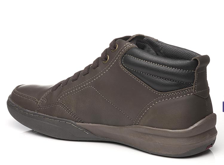 ZAPATILLAS HOMBRE PEGADA CASUAL CAFÉ 111003 CUERO - 3