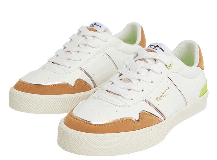 Pepe jeans LONDON SMART W Marrone / Glitter - Scarpe Sneakers basse Donna 93,00