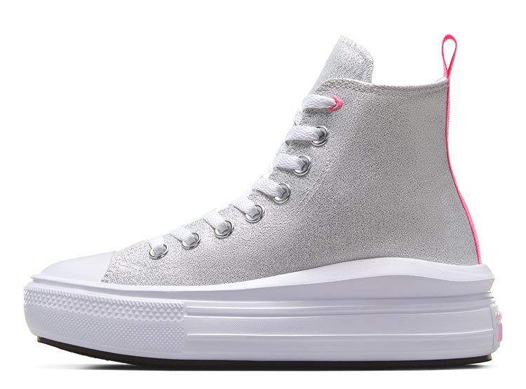 ZAPATILLAS NIÑA CONVERSE URBANAS PLATA CHUCK TAYLOR ALL STAR MOVE - 3
