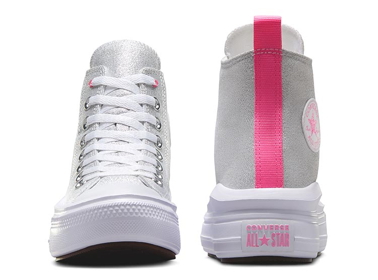 ZAPATILLAS NIÑA CONVERSE URBANAS PLATA CHUCK TAYLOR ALL STAR MOVE - 4