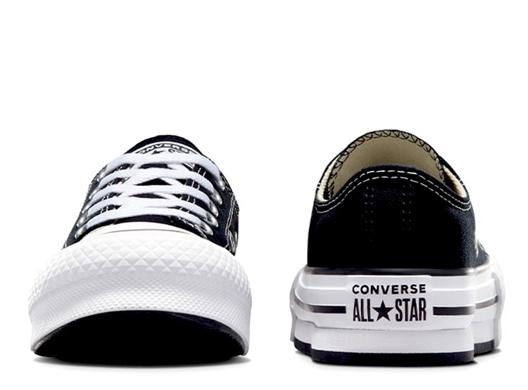 ZAPATILLAS UNISEX CONVERSE URBANAS NEGRO CHUCK TAYLOR ALL STAR EVA LIFT - 4