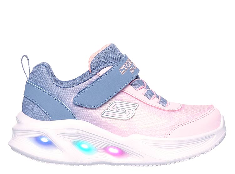 ZAPATILLAS CON LUCES NIÑA SKECHERS ROSADO SOLA GLOW - 2