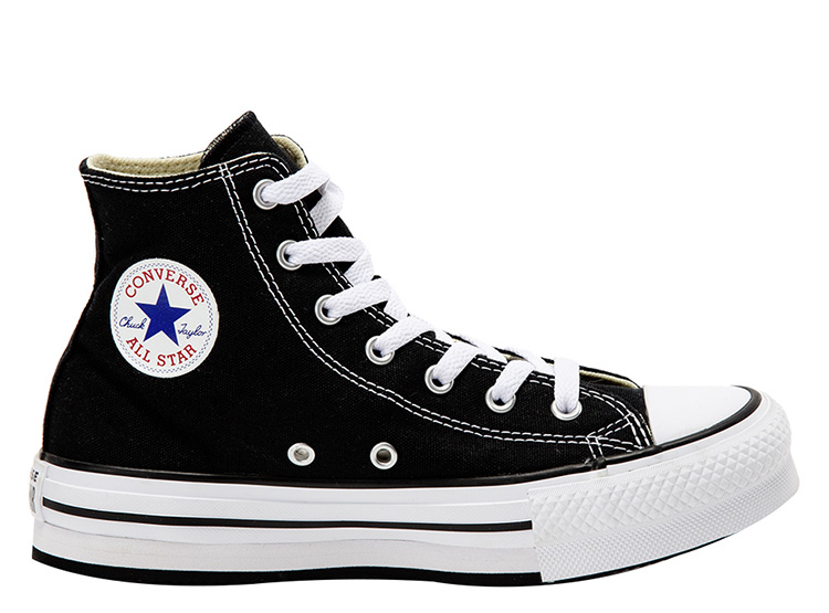 ZAPATILLAS UNISEX CONVERSE URBANO NEGRO CHUCK TAYLOR ALL STAR EVA LIFT INFANTIL - 1