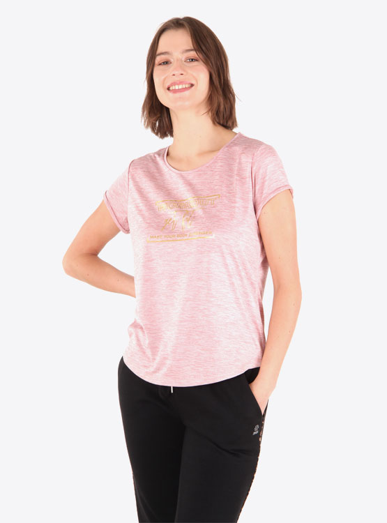 POLERA REVUP MELANGE PRINT - 2