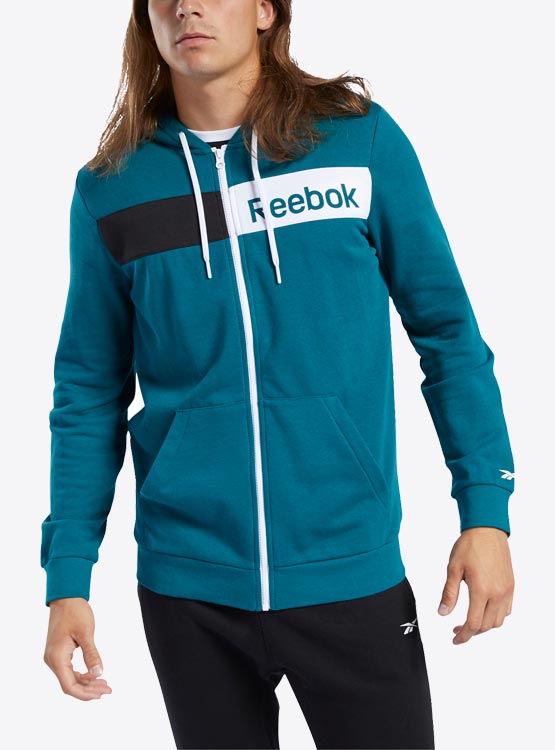 Reebok Men's Training Essentials Linear Logo Hoodie