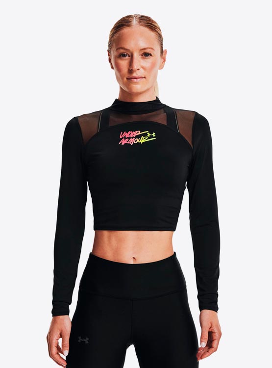 Ripley - POLERA UNDER ARMOUR HEATGEAR® CROP MOCK NECK 1365760-001