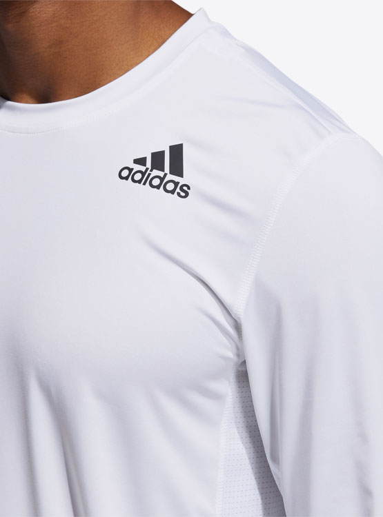 Ripley - POLERA ADIDAS MANGA LARGA AJUSTADA TECHFIT FITTED 3 BANDAS GM0499