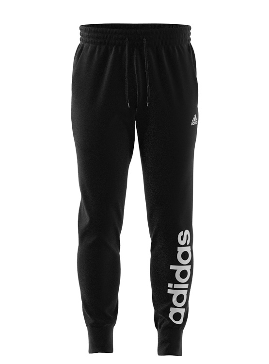 PANTALÓN DE BUZO ADIDAS ESSENTIALS PIERNA CÓNICA LOGO - 1