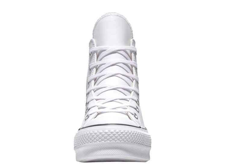 ZAPATILLAS MUJER CONVERSE URBANAS BLANCO LIFT 5X CUERO - 2