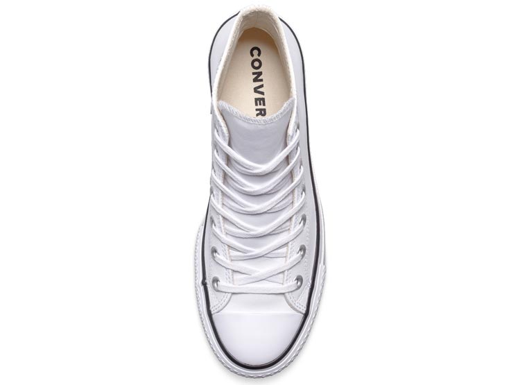 ZAPATILLAS MUJER CONVERSE URBANAS BLANCO LIFT 5X CUERO - 5