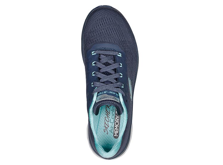 ZAPATILLA MUJER SKECHERS TRAINING AZUL MARINO GLIDE-STEP SPORT - 4