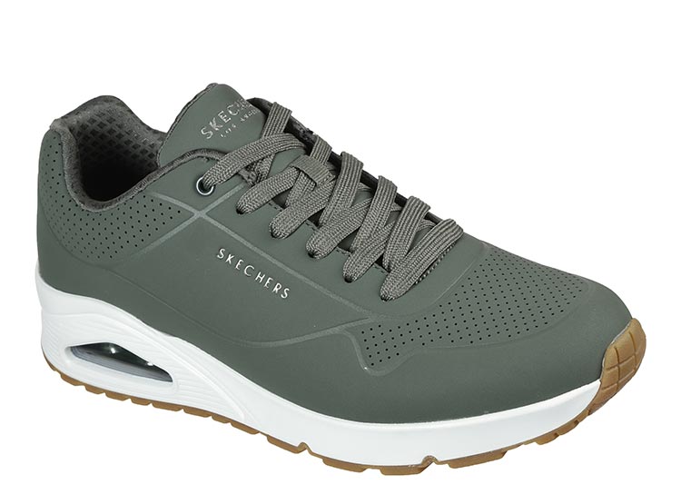 ZAPATILLAS HOMBRE SKECHERS URBANAS MILITAR UNO STAND ON AIR - 2
