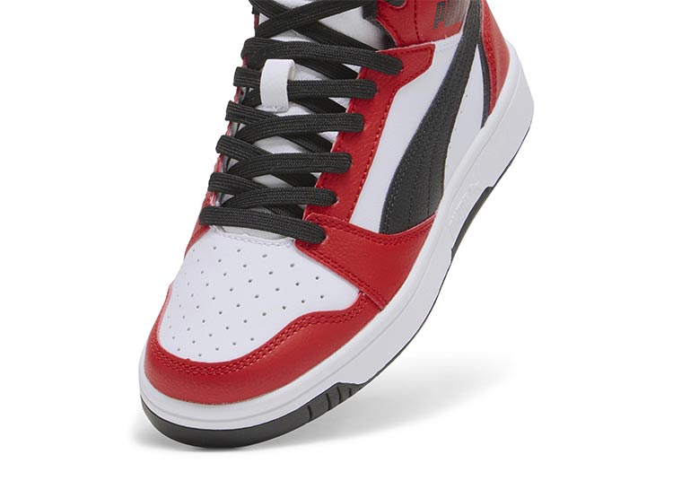 ZAPATILLAS UNISEX PUMA ROJO REBOUND V6 MID JR - 5