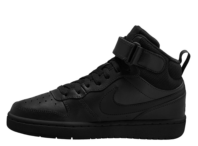 ZAPATILLAS UNISEX NIKE URBANAS NEGRO COURT BOROUGH MID 2 (GS) - 2