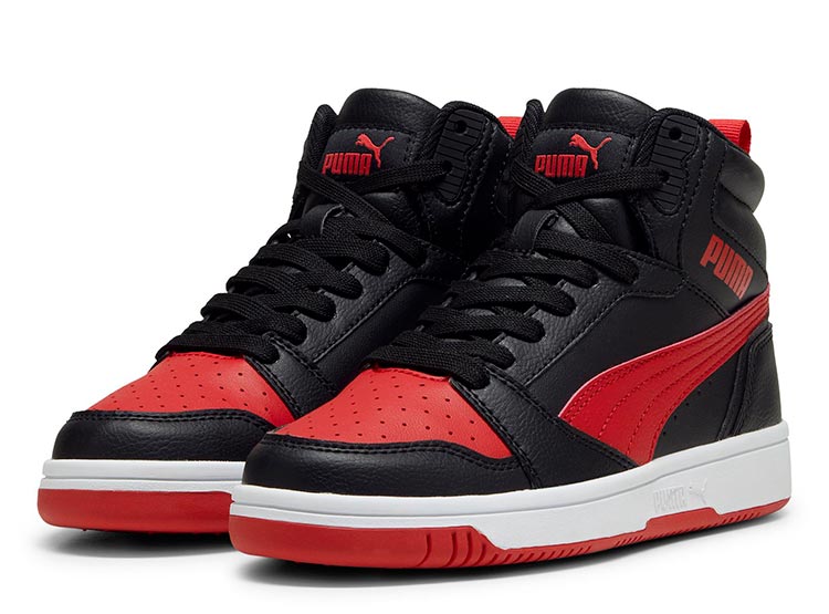 ZAPATILLAS NIÑO PUMA CASUAL NEGRO REBOUND V6 MID - 2