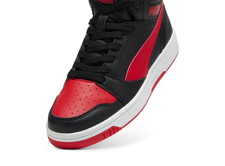 ZAPATILLAS NIÑO PUMA CASUAL NEGRO REBOUND V6 MID - 5