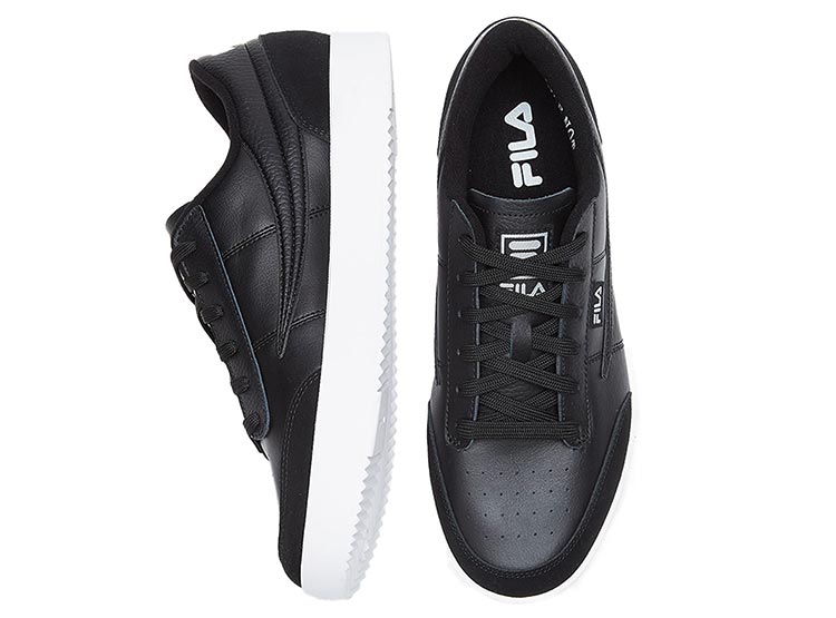 ZAPATILLAS HOMBRE FILA URBANO NEGRO ROYALTON CUERO - 4