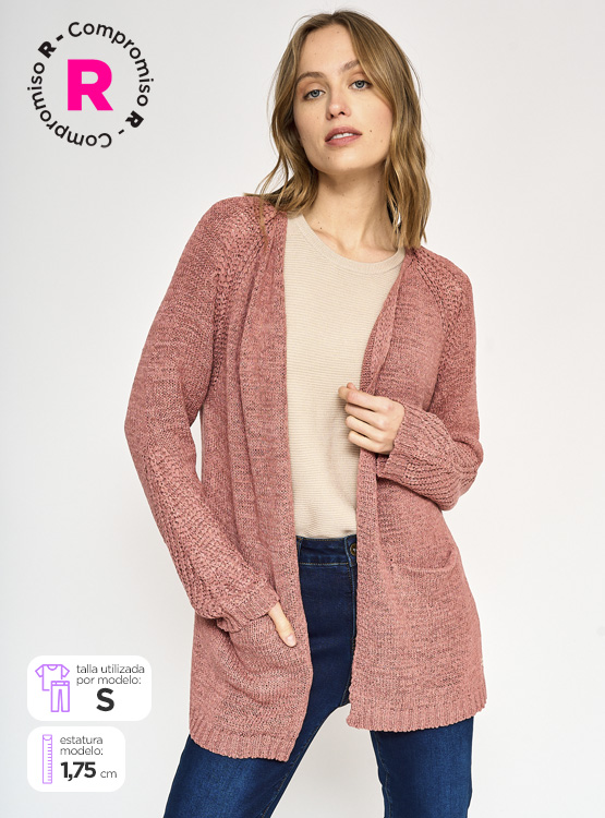 CARDIGAN CACHAREL ABIERTO