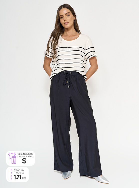 PANTALÓN CACHAREL FLUIDO RECTO