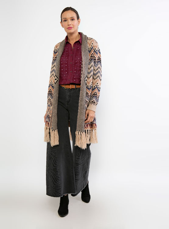 Tatiana Ruffle Collar Cardigan