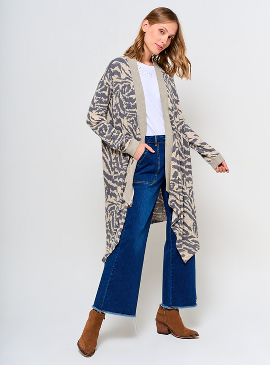 Cardigan Mary KIMBERLEY Taille 2 - Rouge, Occasion Très Bon état, Col Rond