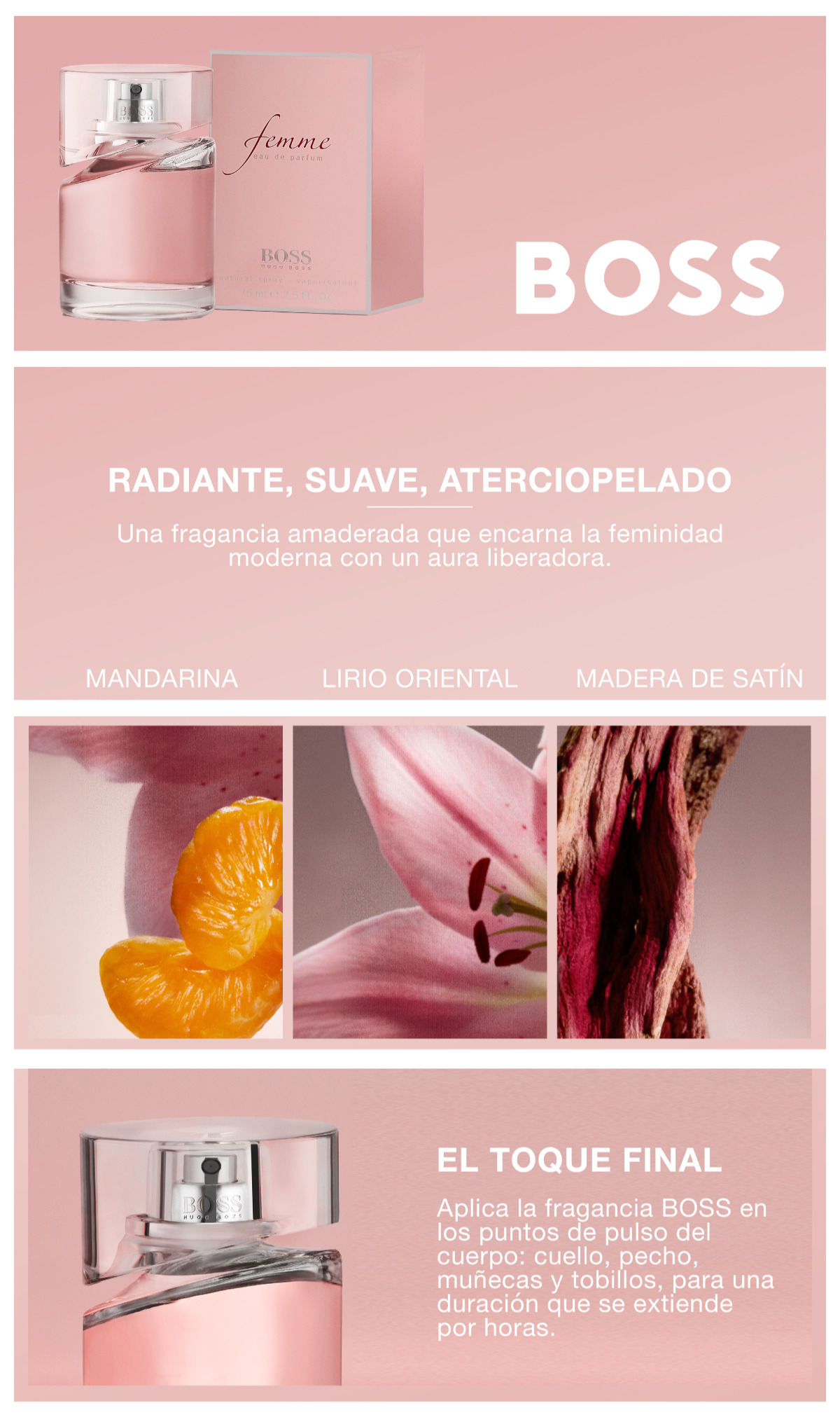 PERFUME MUJER HUGO BOSS BOSS FEMME EDP 30 ML